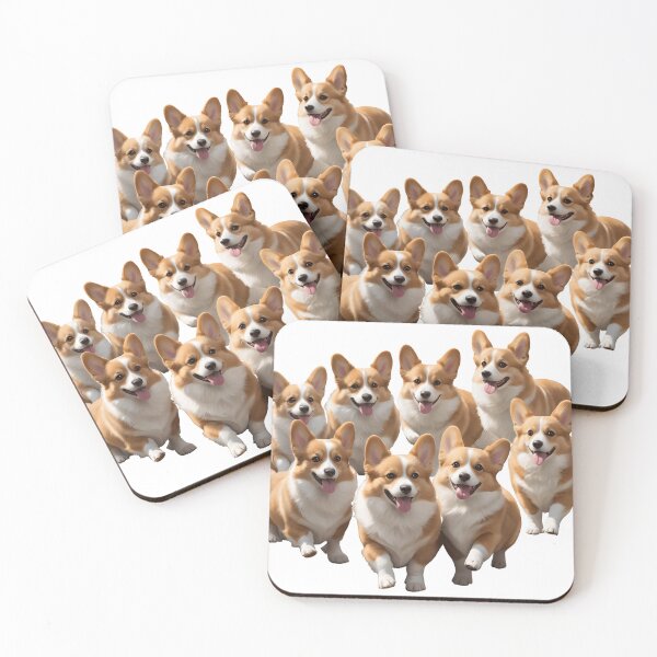 Artikelvorschau, Fröhliche Corgis auf der Flucht! entworfen und verkauft von zoughlal.