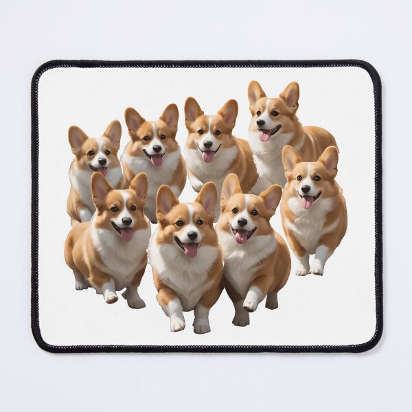 Item preview, Happy Corgis on the Run! designed and sold by zoughlal.