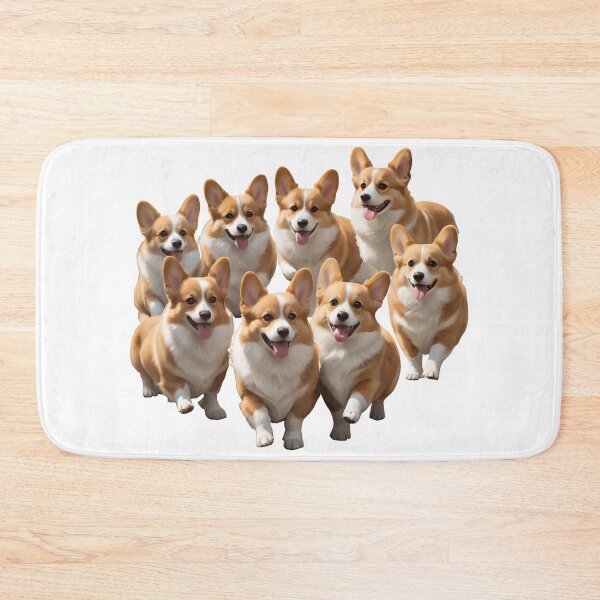 Item preview, Happy Corgis on the Run! designed and sold by zoughlal.