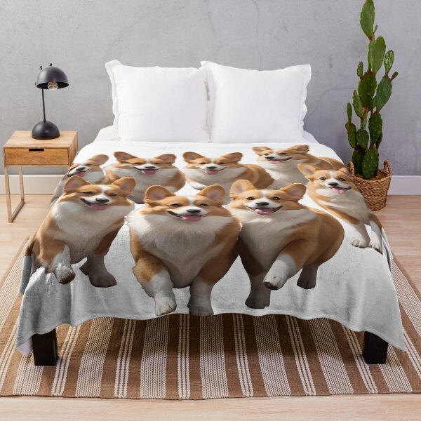 Item preview, Happy Corgis on the Run! designed and sold by zoughlal.