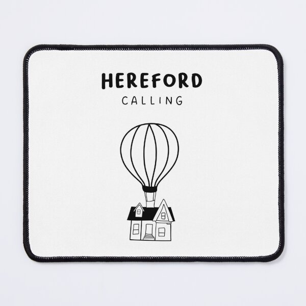 Item preview, Hereford Calling - Fun Hot Air Balloon and House Drawing | City in England / UK designed and sold by RM-Journey.
