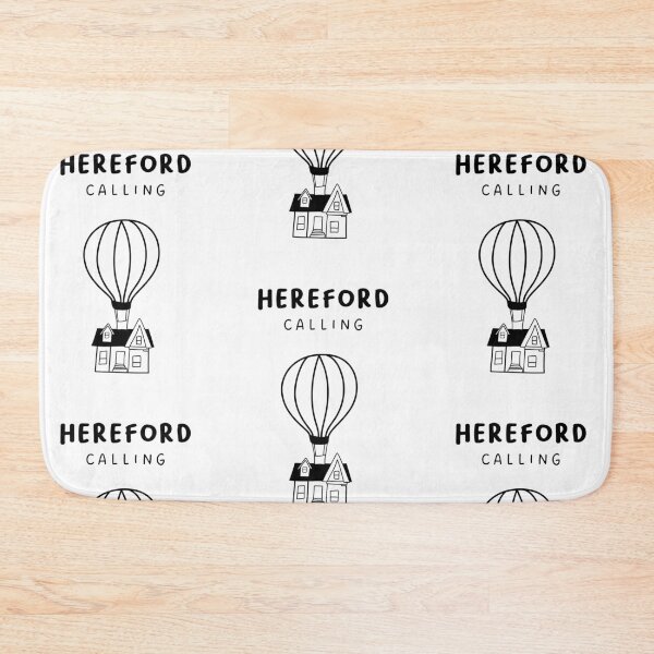 Item preview, Hereford Calling - Fun Hot Air Balloon and House Drawing | City in England / UK designed and sold by RM-Journey.