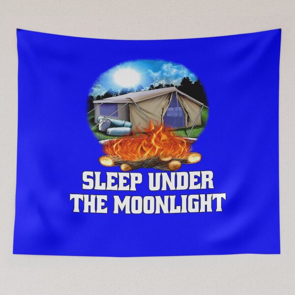 Item preview, Happy Camping Camper Art Design Sleep Under The Moonlight designed and sold by fantasticdesign.