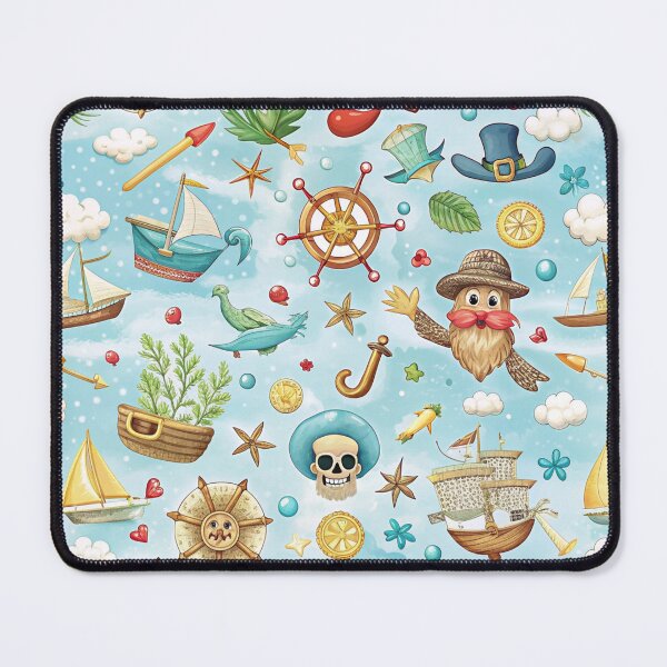 Item preview, Pirate seamless pattern designed and sold by Erik Visnievskij.