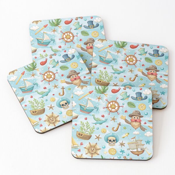 Item preview, Pirate seamless pattern designed and sold by Erik Visnievskij.