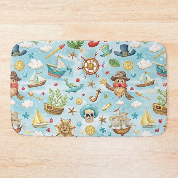 Item preview, Pirate seamless pattern designed and sold by Erik Visnievskij.