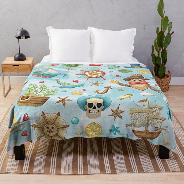 Item preview, Pirate seamless pattern designed and sold by Erik Visnievskij.