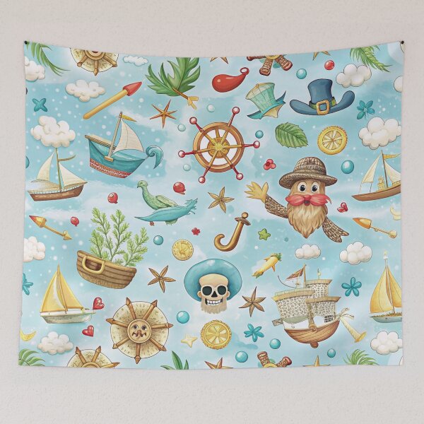 Item preview, Pirate seamless pattern designed and sold by Erik Visnievskij.