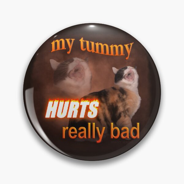Item preview, My Tummy Hurts Really Bad - Cat word art designed and sold by snazzyseagull.