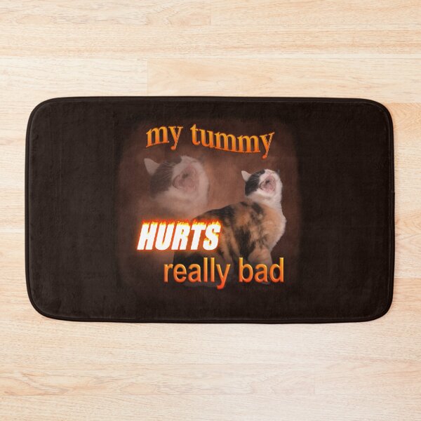Item preview, My Tummy Hurts Really Bad - Cat word art designed and sold by snazzyseagull.