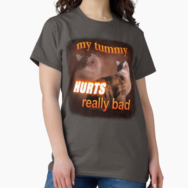 Item preview, My Tummy Hurts Really Bad - Cat word art designed and sold by snazzyseagull.