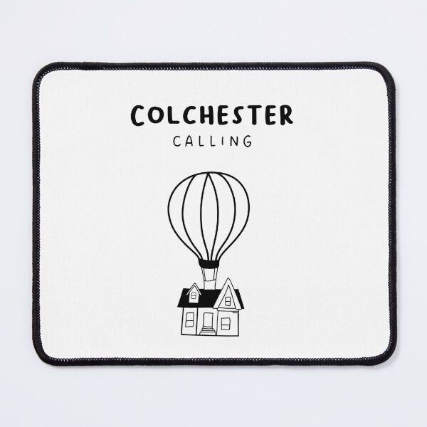 Item preview, Colchester Calling - Fun Hot Air Balloon and House Drawing | City in England / UK designed and sold by RM-Journey.