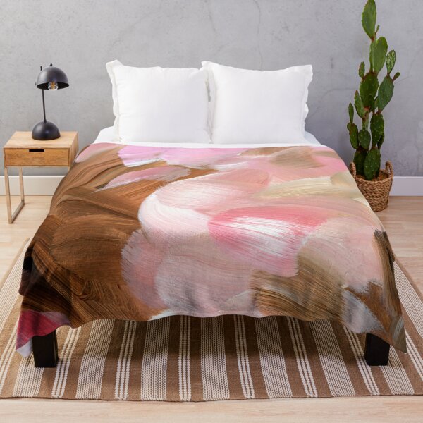 Item preview, “Araminta” Collection 10, Pink Beige And Brown Abstract Acrylic Painting designed and sold by BlessartAE.