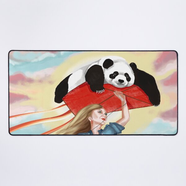 Item preview, Adorable panda watching the sky sitting on the roof designed and sold by Pandositive.