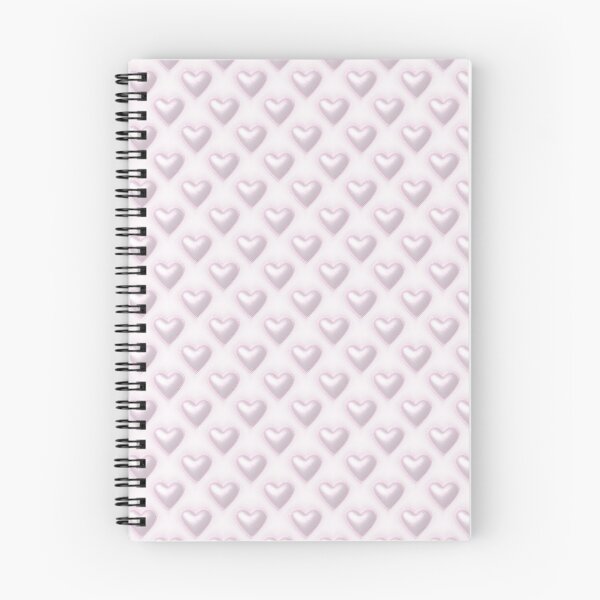 Item preview, Pastel pink and silver Shiny 3D  hearts pattern designed and sold by My-fake-places.