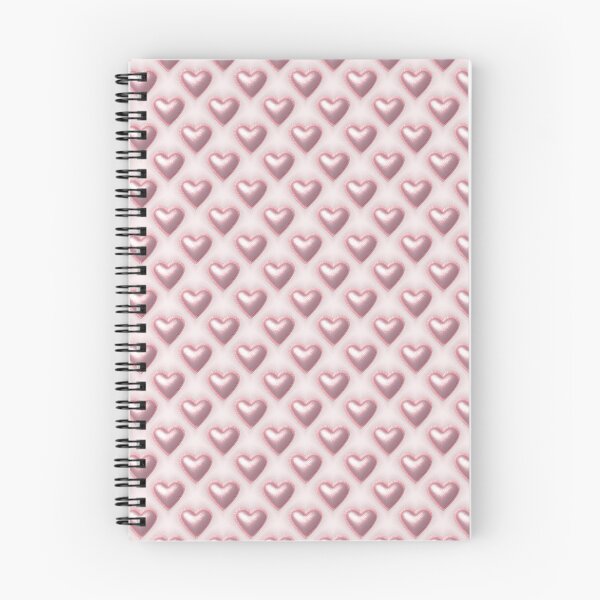 Item preview, Pink and silver Shiny 3D  hearts pattern designed and sold by My-fake-places.