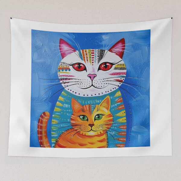 Item preview, Duo of Cats designed and sold by FatGiantCat.