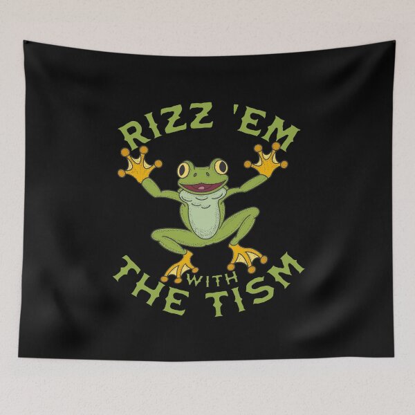 Artikelvorschau, Rizz Em With The Tism – Autismus-Bewusstsein (Frosch) entworfen und verkauft von SeledineArt.