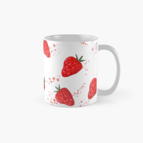 Item preview, Juicy strawberry hand drawn watercolor painting  designed and sold by ksanask.