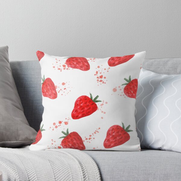 Item preview, Juicy strawberry hand drawn watercolor painting  designed and sold by ksanask.