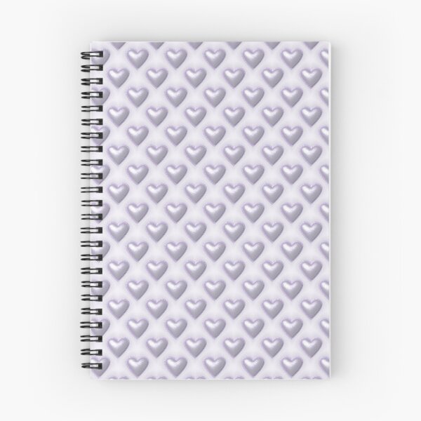 Item preview, Lilac and silver Shiny 3D  hearts pattern designed and sold by My-fake-places.
