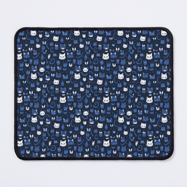 Item preview, Charming Cat Doodles: Midnight Blue Design designed and sold by Daniel Haddad.