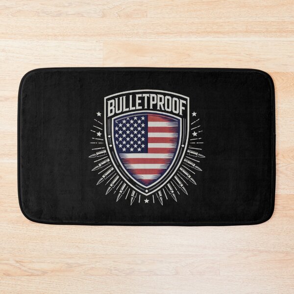 Item preview, Bulletproof Patriotic Shield American Flag designed and sold by Watercolored-Me.