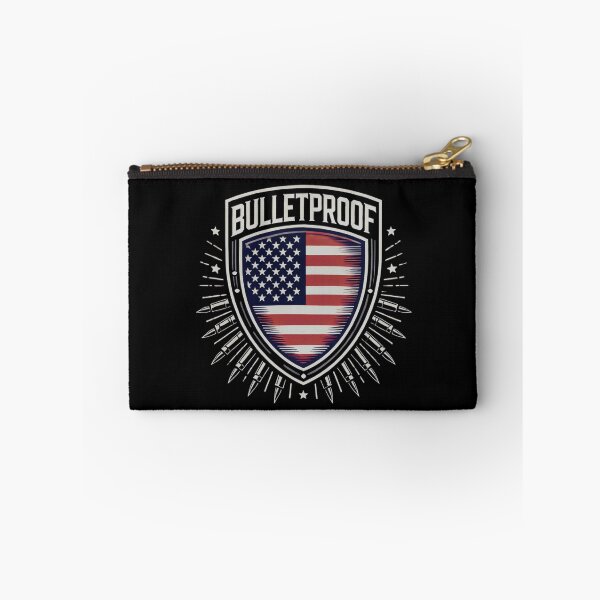 Item preview, Bulletproof Patriotic Shield American Flag designed and sold by Watercolored-Me.