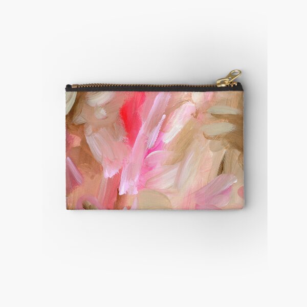Item preview, “Elodie” Collection 10, Pink Beige and Brown Acrylic Abstract Print designed and sold by BlessartAE.