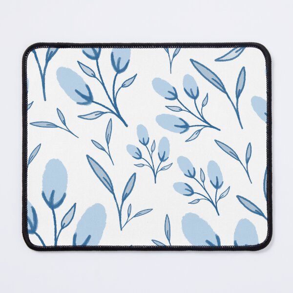 Item preview, Embrace tranquility with our serene blue floral pattern design designed and sold by ARI Designs.