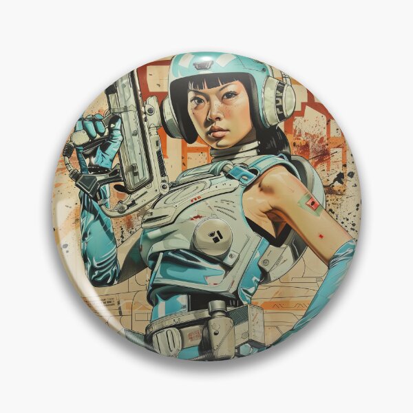 Item preview, Azure Assassin designed and sold by Retro Type.