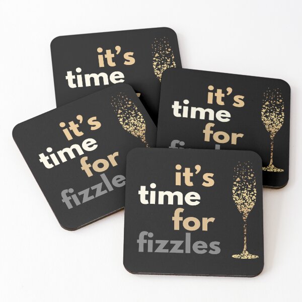Item preview, It's Time For Fizzles design for dark background designed and sold by YogaZesty.
