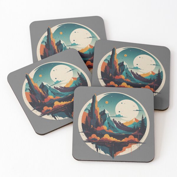 Item preview, Version 3: Space Scape - Mountains, Moons and Bubbling Geysers  designed and sold by markmm9.