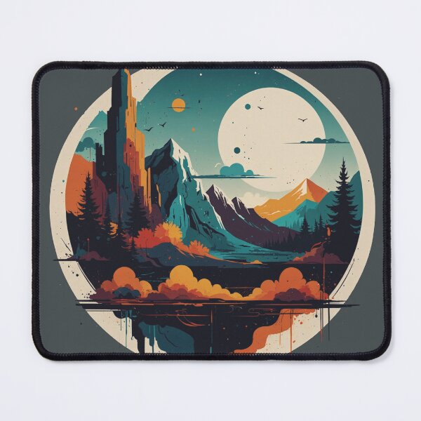 Item preview, Version 3: Space Scape - Mountains, Moons and Bubbling Geysers  designed and sold by markmm9.