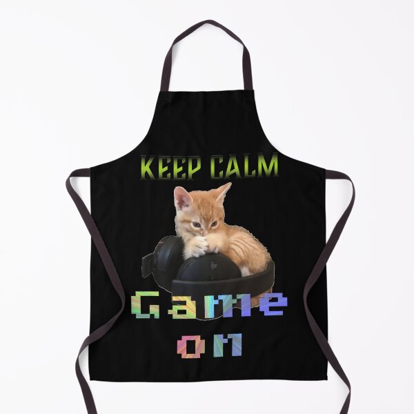 Item preview, Gamer Cat Keep Calm Game On designed and sold by aadventures.