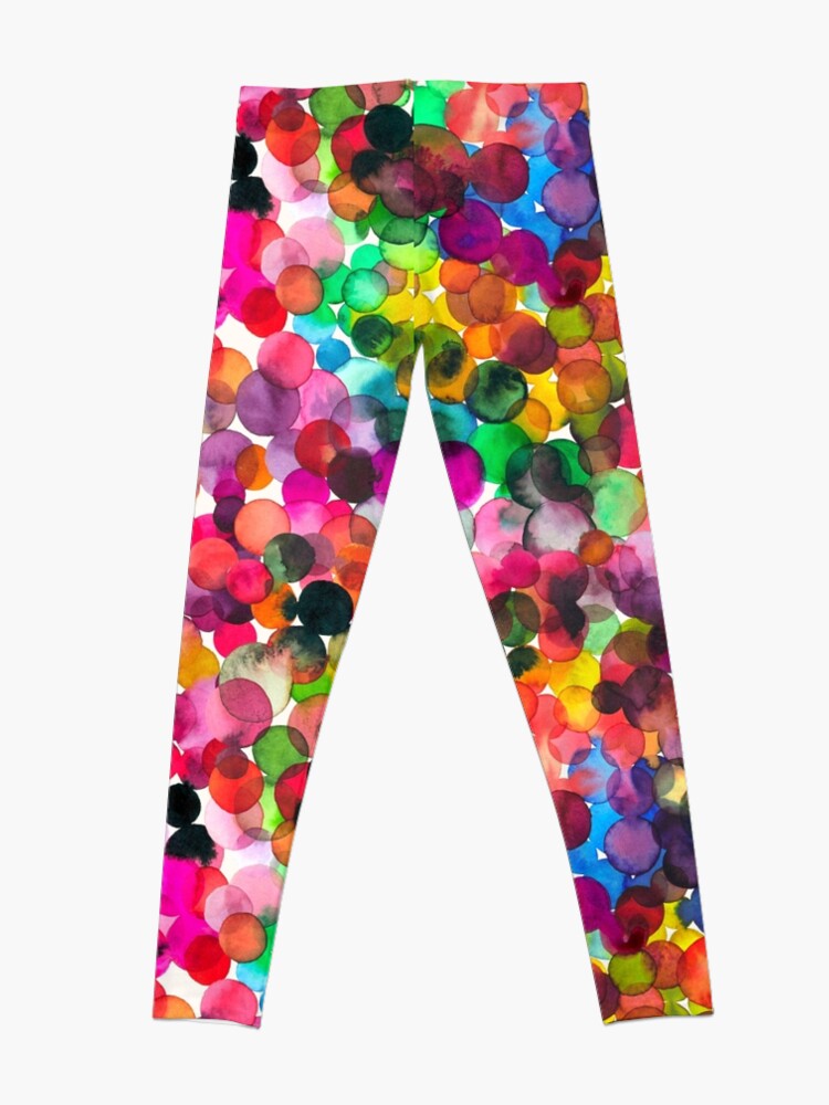 Alternate view of Watercolor dots Leggings