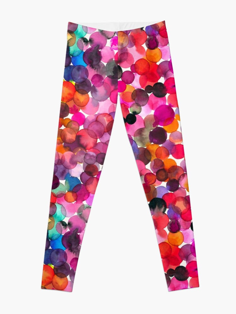 Alternate view of Watercolor dots Leggings