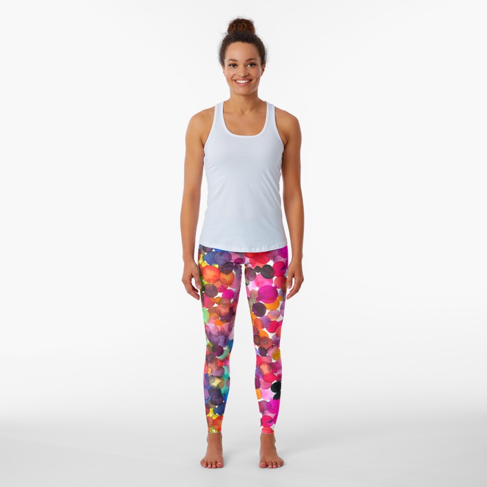 Watercolor dots Leggings