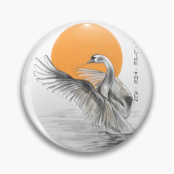 Item preview, Graceful Swan Swimming on a Lake designed and sold by Pandositive.