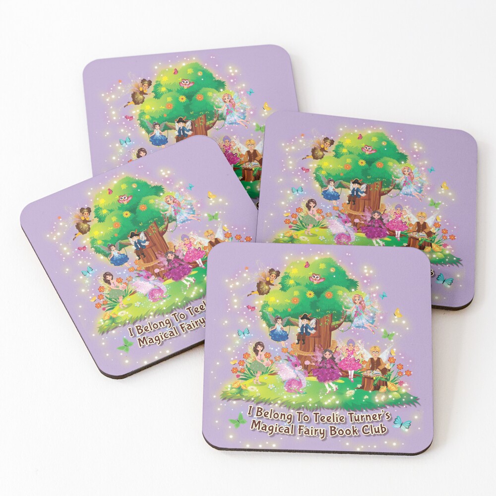 Item preview, Coasters (Set of 4) designed and sold by FairyBookClub.
