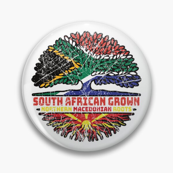 Item preview, Northern Macedonia Northern Macedonian South African South Africa Tree Roots Flag designed and sold by FlagX.