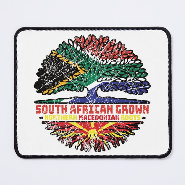 Item preview, Northern Macedonia Northern Macedonian South African South Africa Tree Roots Flag designed and sold by FlagX.