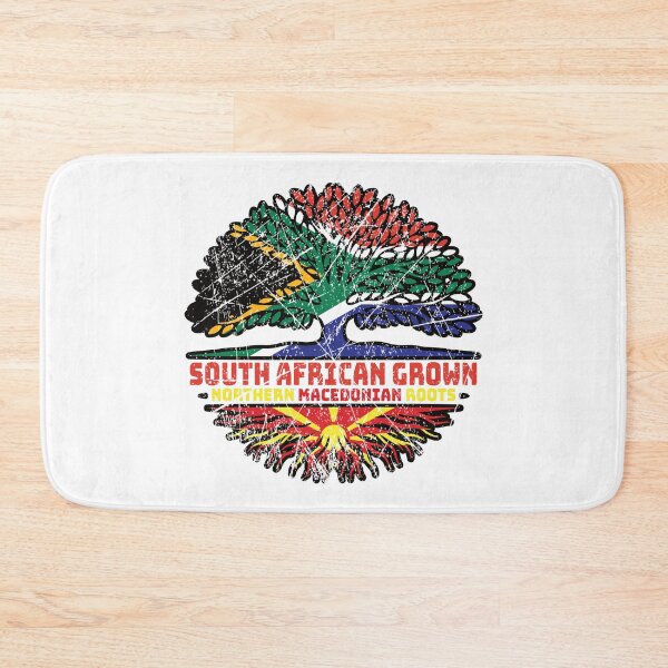 Item preview, Northern Macedonia Northern Macedonian South African South Africa Tree Roots Flag designed and sold by FlagX.