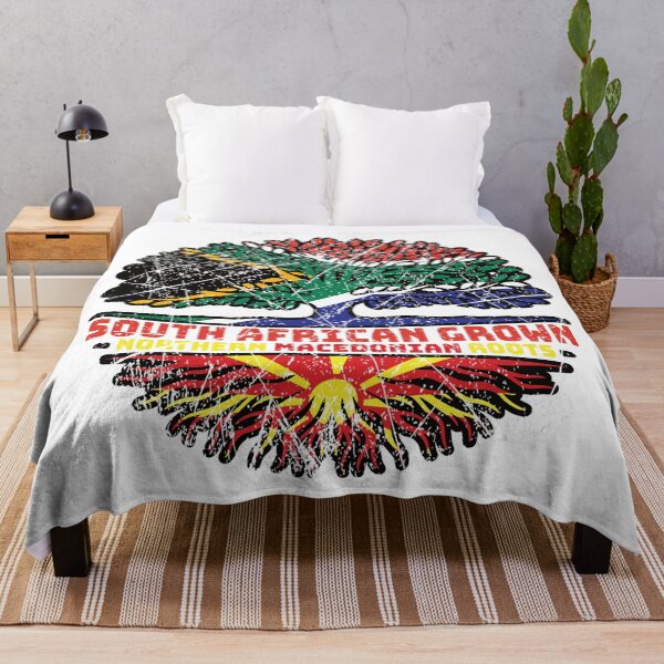 Item preview, Northern Macedonia Northern Macedonian South African South Africa Tree Roots Flag designed and sold by FlagX.