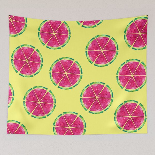 Item preview, watermelons yellow background designed and sold by Andromedastrid.