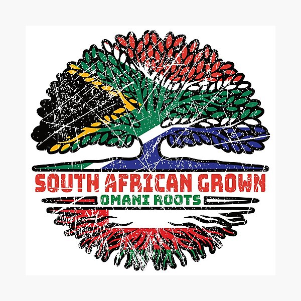 Item preview, Oman Omani South African South Africa Tree Roots Flag designed and sold by FlagX.