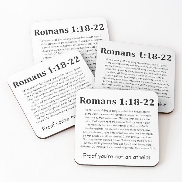 Item preview, Proof you're not an athesist Romans 1:18-22 designed and sold by WideIsTheGate.