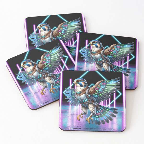 Item preview, Neon Cyber Hawk designed and sold by Sillytoe.