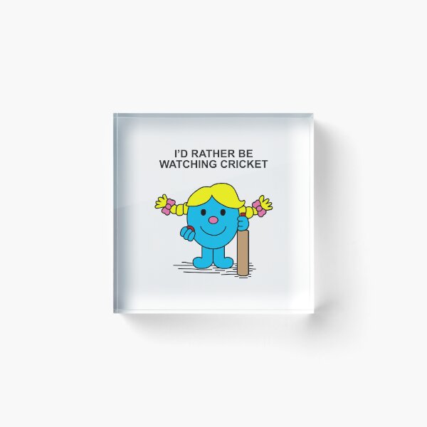 Item preview, Little Miss Id rather be watching cricket designed and sold by Scat the cat.
