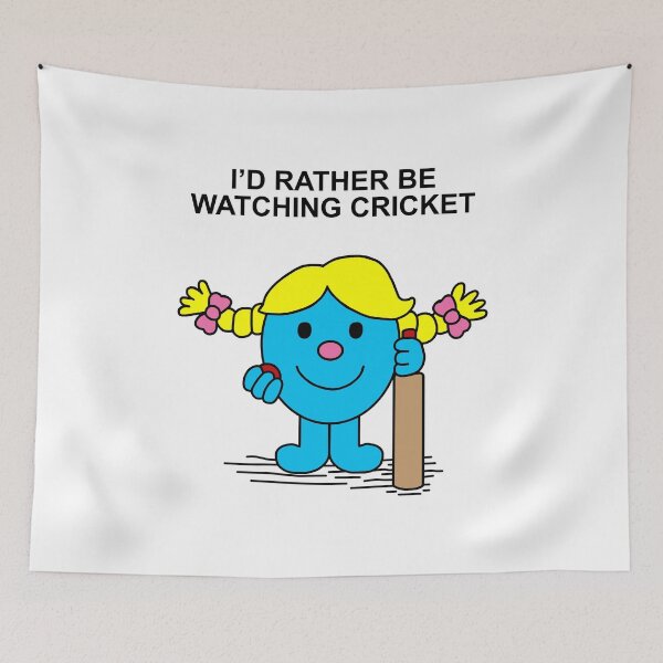 Item preview, Little Miss Id rather be watching cricket designed and sold by Scat the cat.
